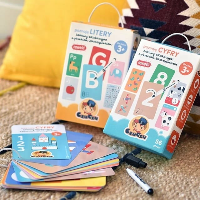 Set edukativ CzuCzu 3548 me libër 56 faqe dhe pisak me gomë, për fëmijë 3+