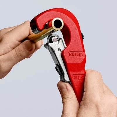 Prerës tubash Knipex TubiX, 3.5 cm, i kuq