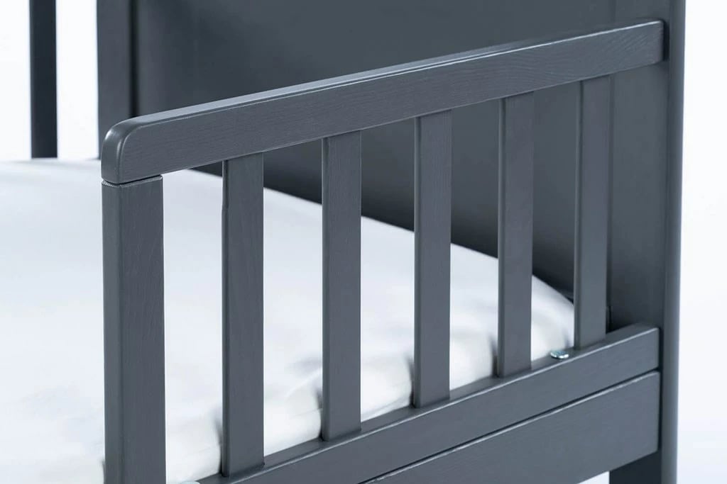 Krevat fëmijësh, DREWEX Olek, 140x70 cm, gri grafit