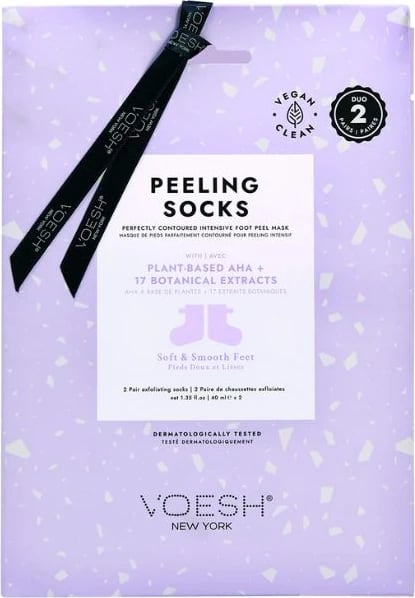 Çorape peeling për këmbë VOESH për femra me ekstrakt livandoje, 2 palë