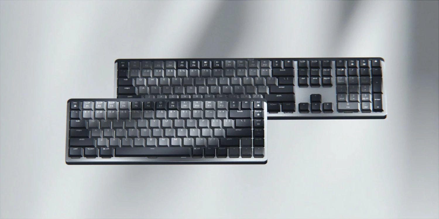 Tastierë mekanike Logitech MX Mechanical Mini, Pa tela, RF Wireless, QWERTY, LED, Grafit, Gri
