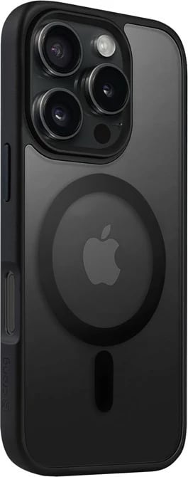 Mbështjellës CRONG Hybrid Frost MAG Cover për iPhone 16 Pro, 6.3", Polikarbon, i zi