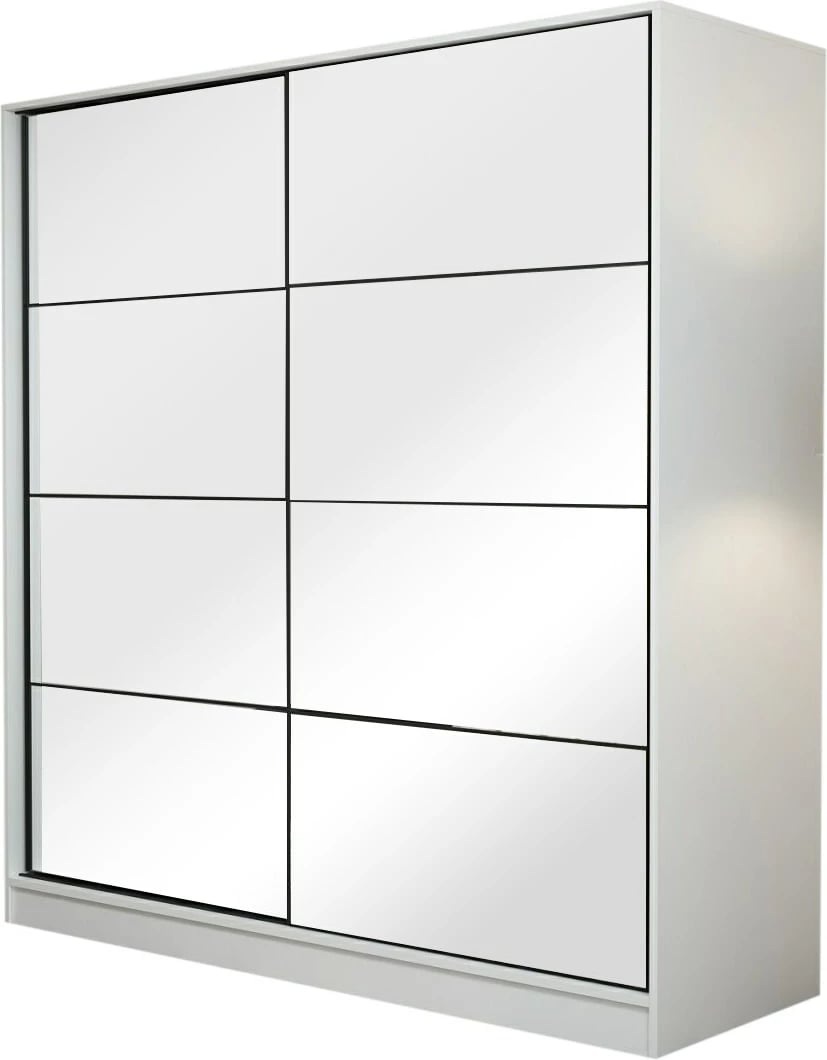 Dollap i bardhë me pasqyrë, Skye Decor, Kale - 7153