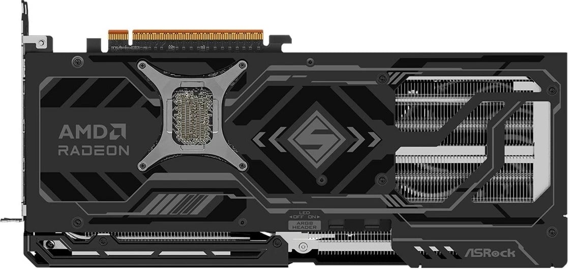 Kartë grafike ASRock AMD Radeon RX 9070 XT Steel Legend Dark, 16 GB, e zezë