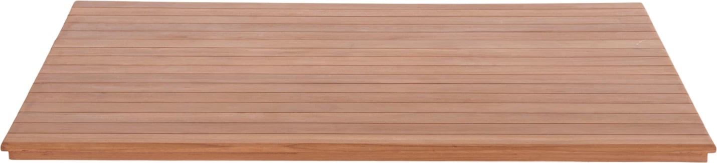 Sipërfaqe tavoline drejtkëndëshe, dru tik natyral, 120x80x4cm