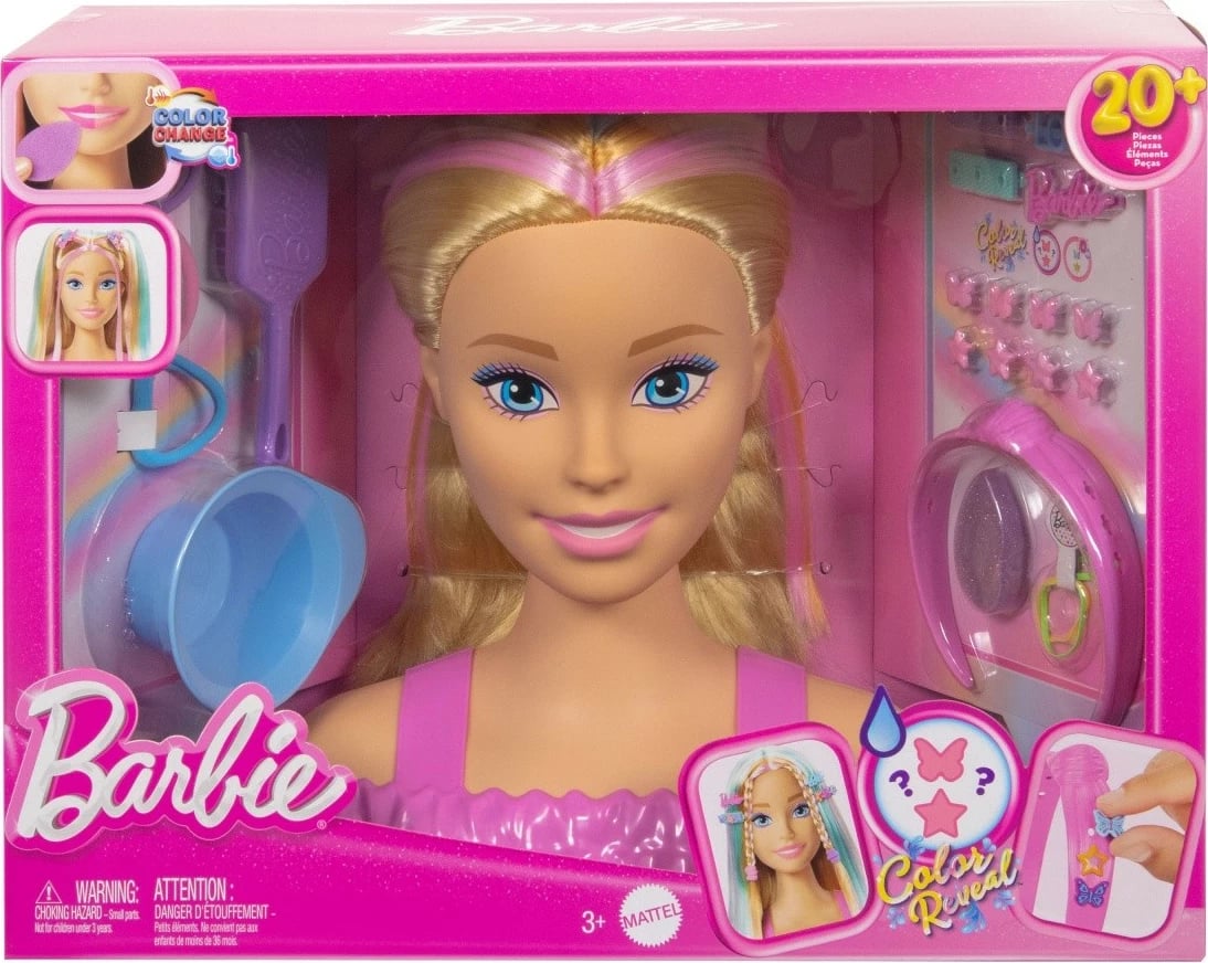 Kokë stilimi Barbie Deluxe, Mattel JFG81, me aksesorë, bionde