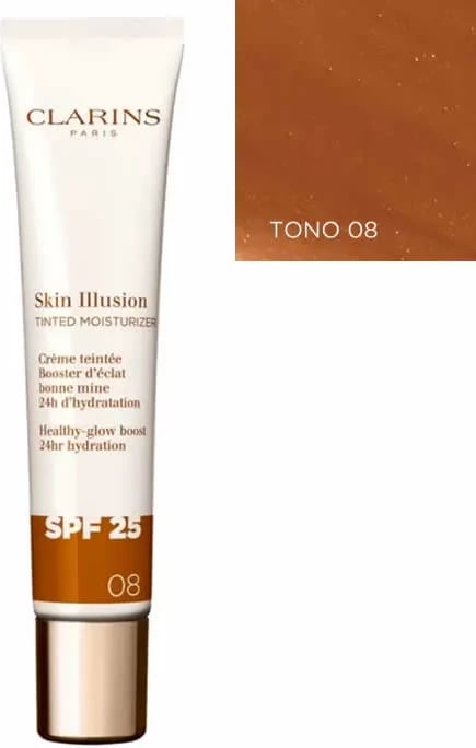 Fondatinë me SPF Clarins Skin Illusion 08, 40ml