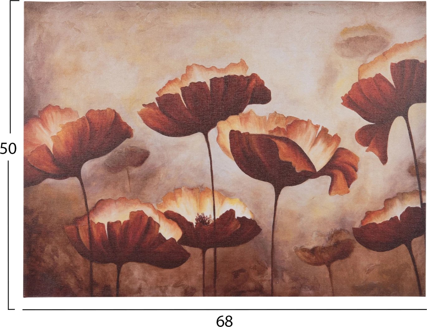 Pikturë muri GOBI FH4766, kanavacë e printuar, 68x2.5x50cm