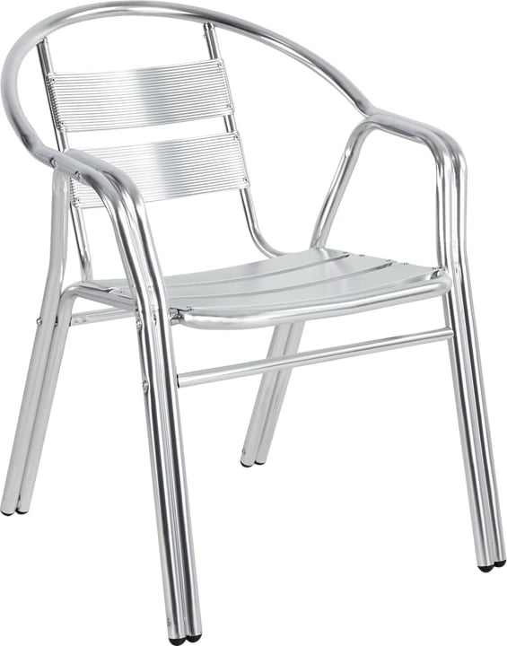 Tavolinë me karrige Zircu-Lazo I set prej 3 copash krom alumini D70x70cm