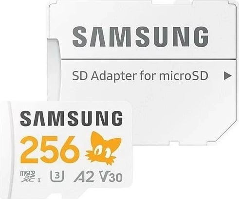microSD kartelë Samsung Sonic Pro PLUS 256GB UHS-I U3 me adapter