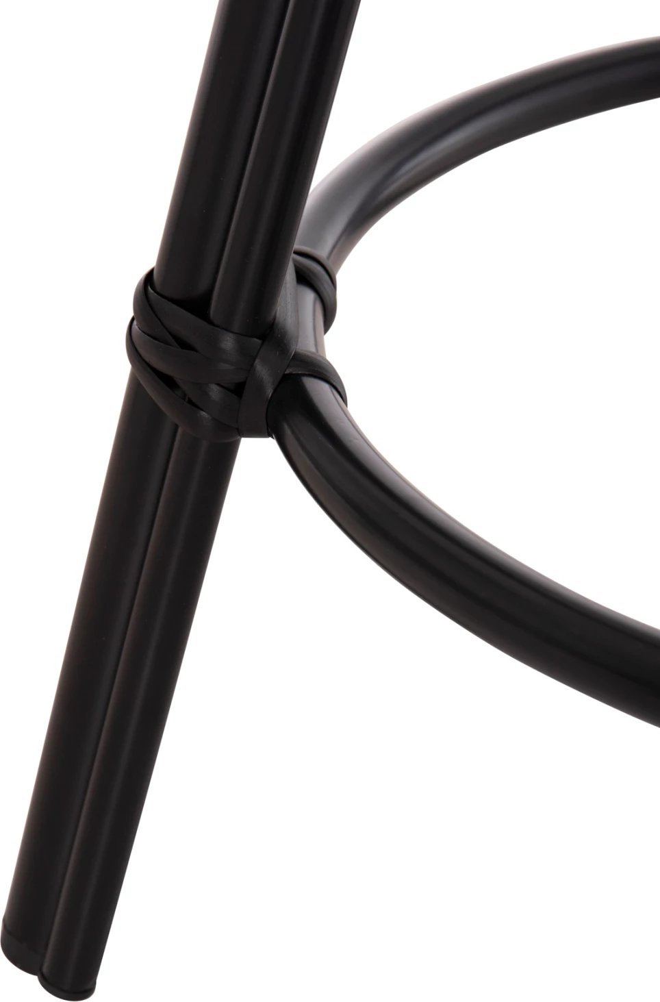 Karrige për bar, lartësi mesatare, pamje bambuje, CHINO FH6286.02, ngjyrë e zezë, Φ43x65H cm