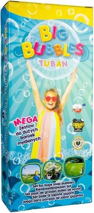 Set flluskash sapuni TUBAN Mega, me koncentrat 1L + aksesorë, Kaltër/Verë