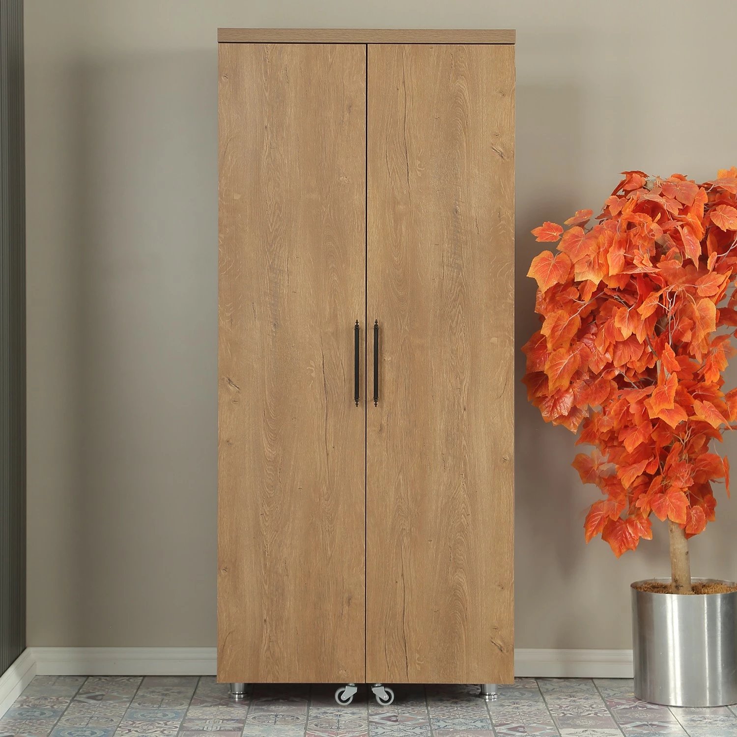 Dollap multifunksional, ngjyrë lisi i errët, Hanah Home Guzzo