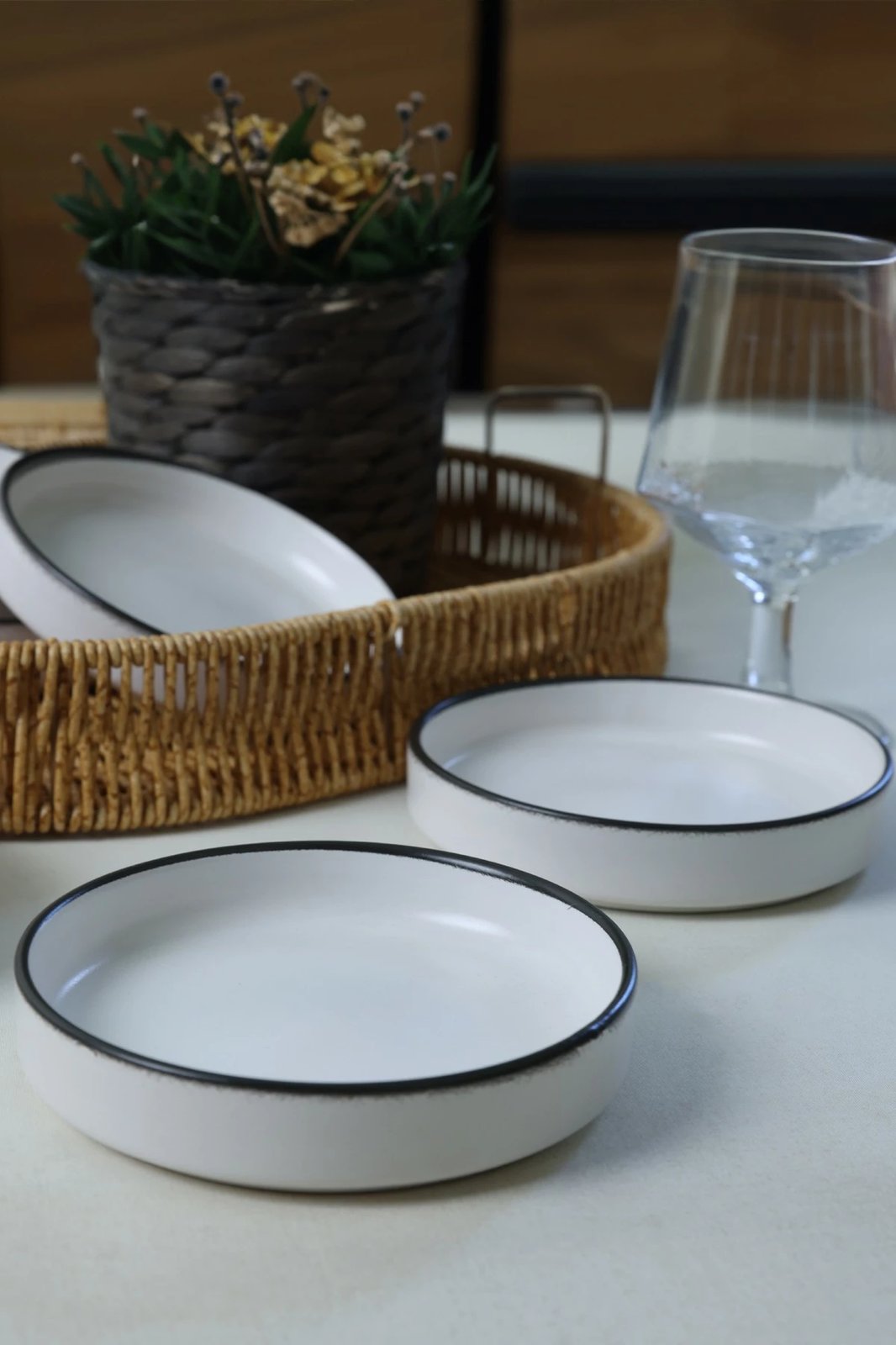 Set tasash për salcë, 6 copë, ngjyrë e bardhë mat, Hermia Concept, X00019024