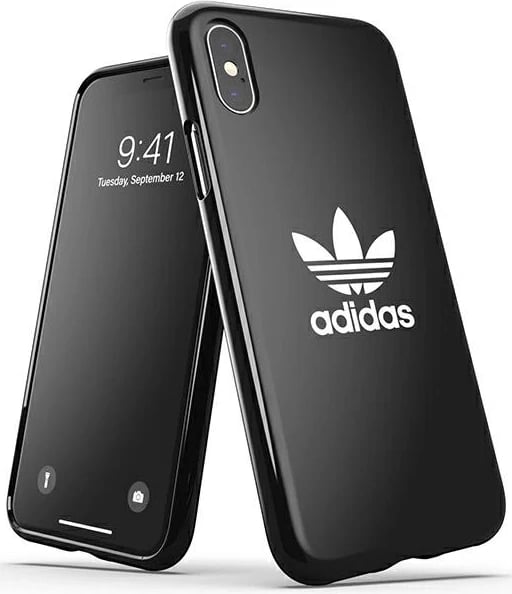 Mbështjellës Adidas OR Snap Case Trefoil për iPhone X/XS, zi