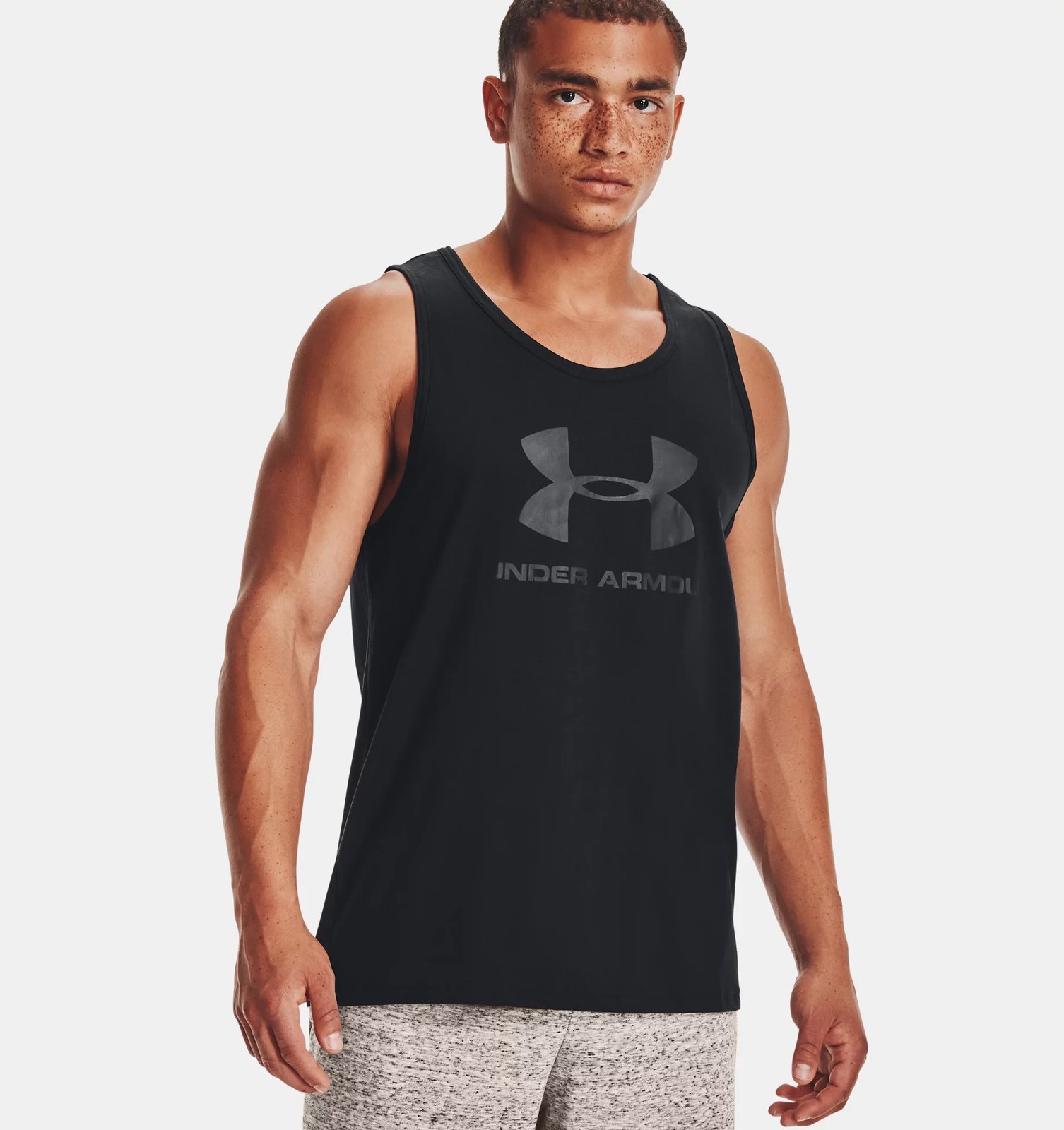 Maicë fitnesi për meshkuj Under Armour, hiri