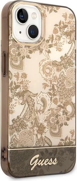 Mbështjellës Guess GUHCP14MHGPLHC për iPhone 14 Plus 6.7", Porcelain Collection, bezhë Mbështjellës Guess GUHCP14MHGPLHC për iPhone 14 Plus 6.7", Porcelain Collection, bezhë