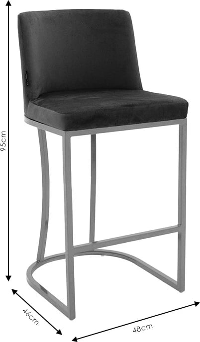 Karrige për bar mesatare Impartial I këmbë metali ngjyrë ari-kadife mollë e kalbur