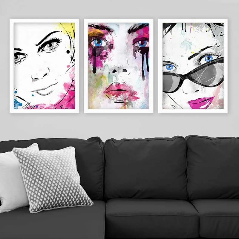 Pikturë dekorative me kornizë (3 copë), Wallity, 3BC_3848730_5575