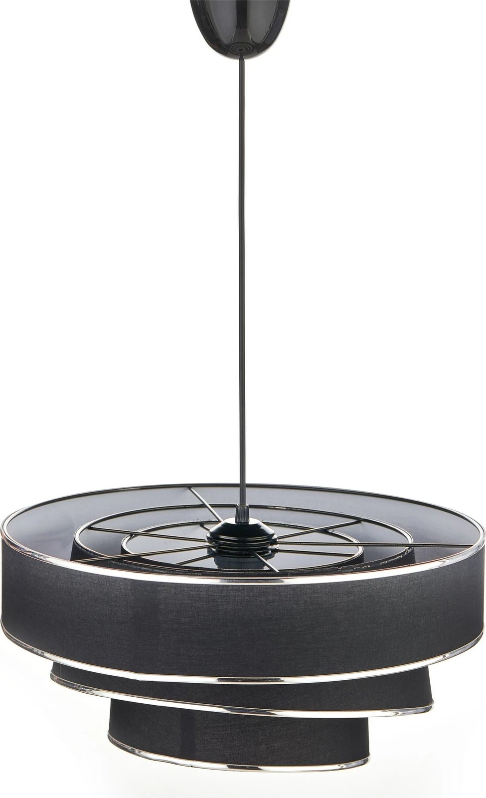 Llambë tavani Opviq, KS-2008, kapak prej tekstili, ngjyrë e zezë dhe argjend