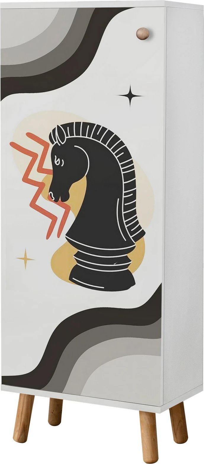 Set mobiljesh për korridor, ngjyrë e bardhë dhe antracit, Skye Decor, 952 - 1053