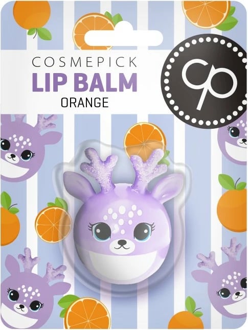 Balsam për buzë Cosmepick Orange Reindeer për femra, portokalli, 6g