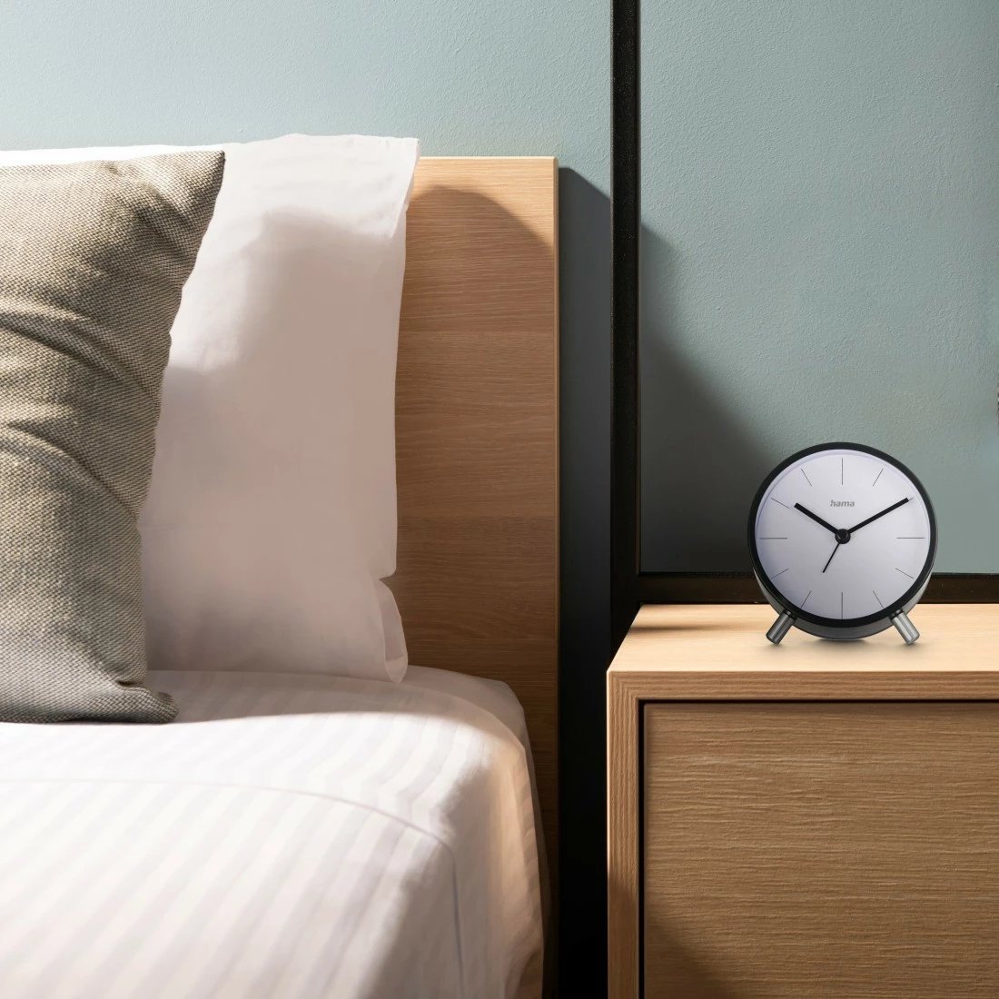 Orë alarmi Hama 222226, analoge, e zezë