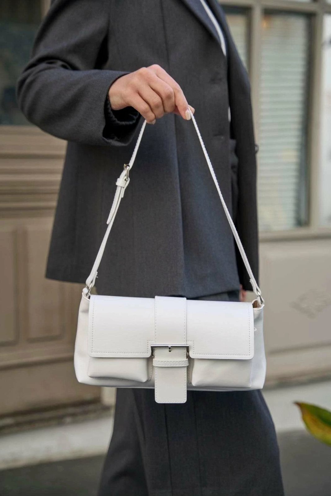 Çantë dore e bardhë Zoozie Bags, MK1020225SV10-003