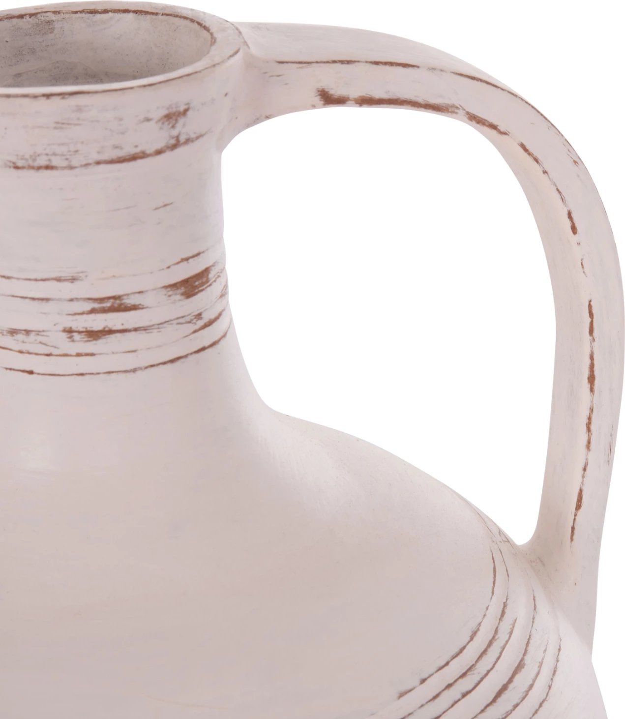 Vazo dekorative (amforë), terrakotë e bardhë, FEAX FH4676.02L, 35x35x58cm