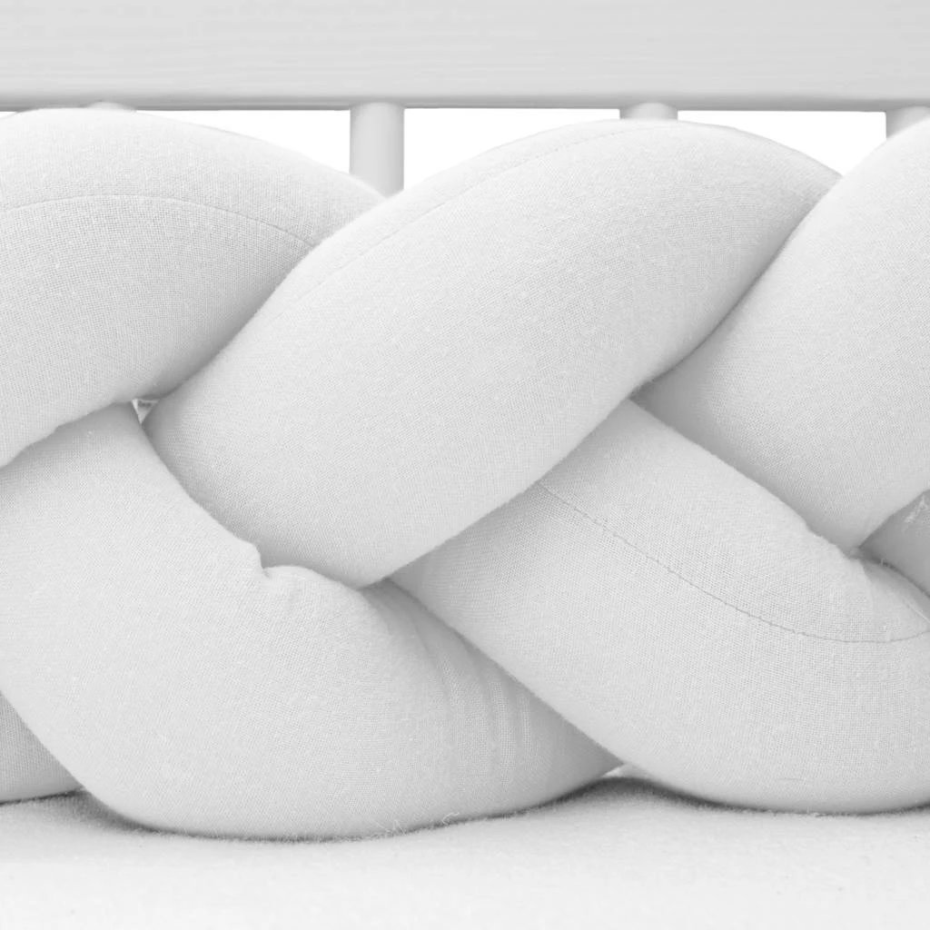 Mbrojtës krevat bebi muslinë, New Baby, 210 cm, i bardhë