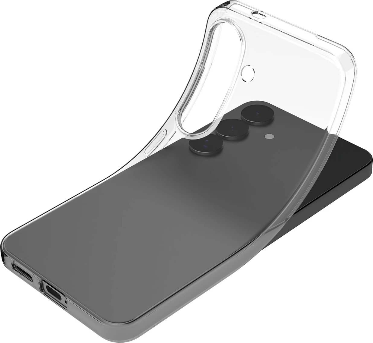 Mbështjellës silikoni Puro 03 Nude për Samsung Galaxy S25+, transparent