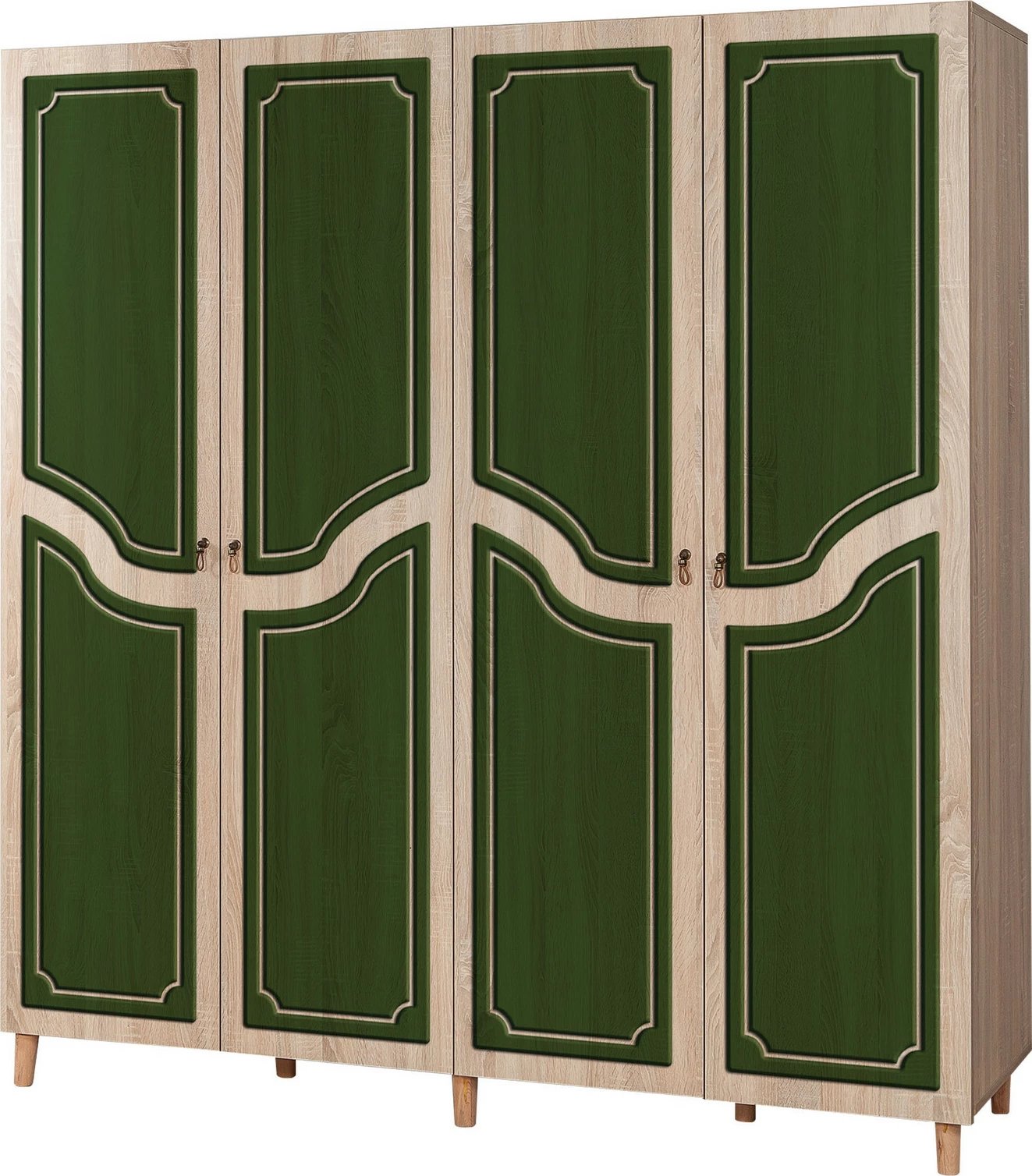 Dollap Skye Decor, İmaj-623, ngjyrë lisi Sonoma, shumë rafte