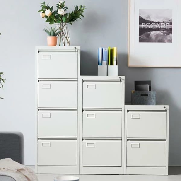 Kabinet dosjesh Nextdeco 2 sirtarë H73.1x46x62cm, Gri