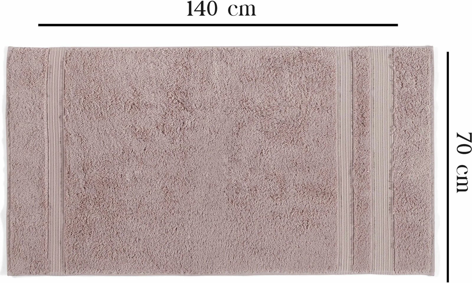 Peshqir banje Mijölnir, London Bath, rozë, 70x140cm