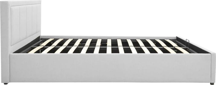 Krevat Huga me hapësirë për depo, material gri, 120x200cm