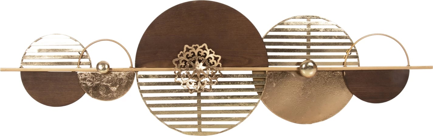 Dekor muri FH4210 metalik, ngjyrë kafe-ari, 125x39H cm