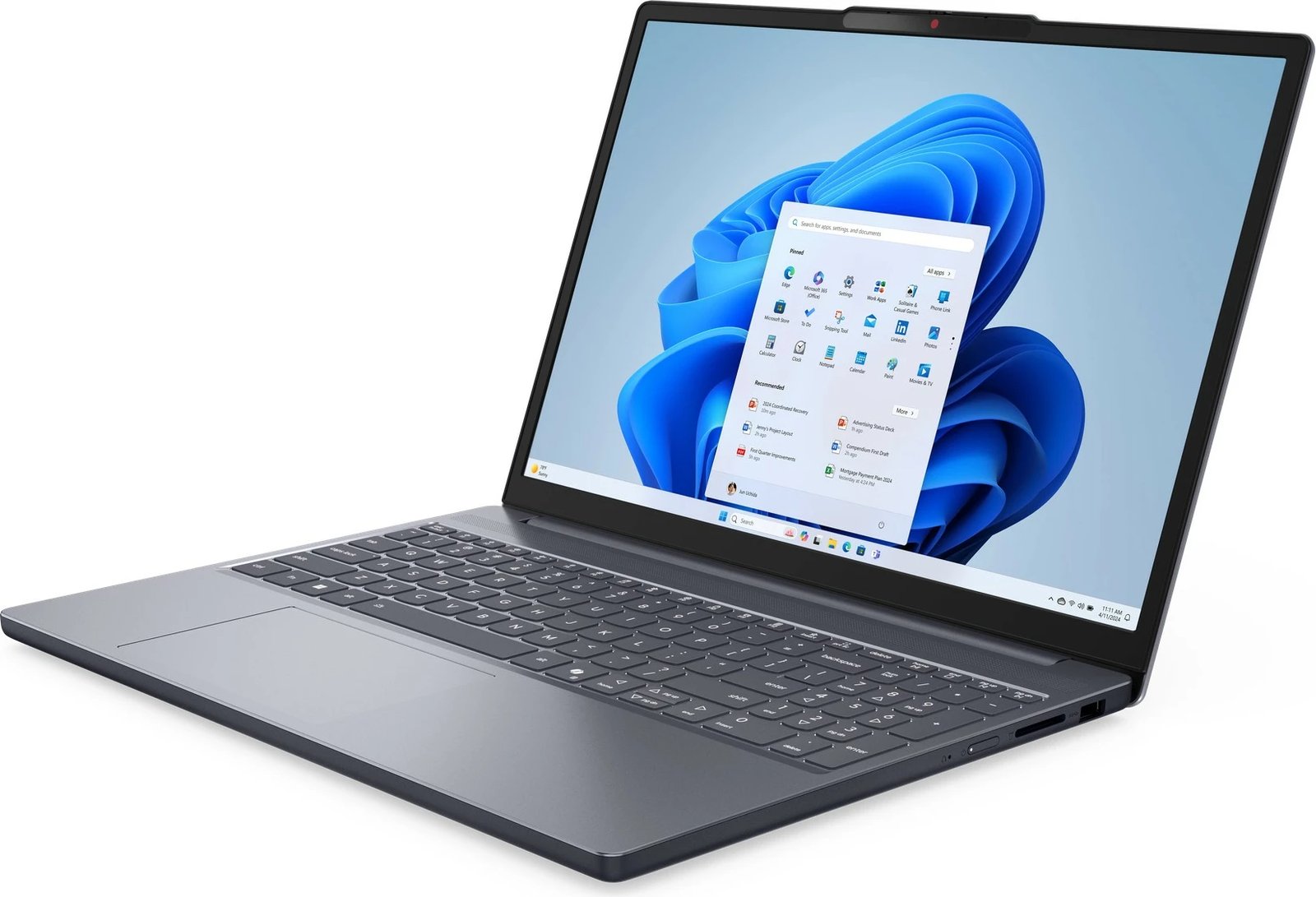 Kompjuter Lenovo IdeaPad Slim 3 15ARP10, 15.3 inç, R5-7535HS, 16GB RAM, 512GB SSD, Win11, gri