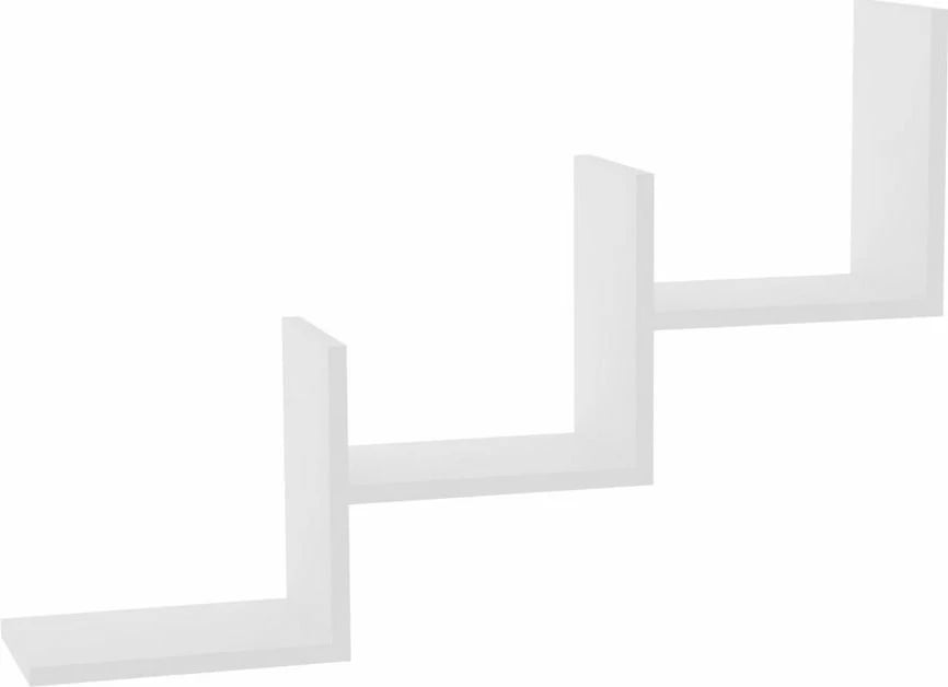 Raft muri Hanah Home, ngjyrë e bardhë, stil skandinav, 90x60x19.6cm