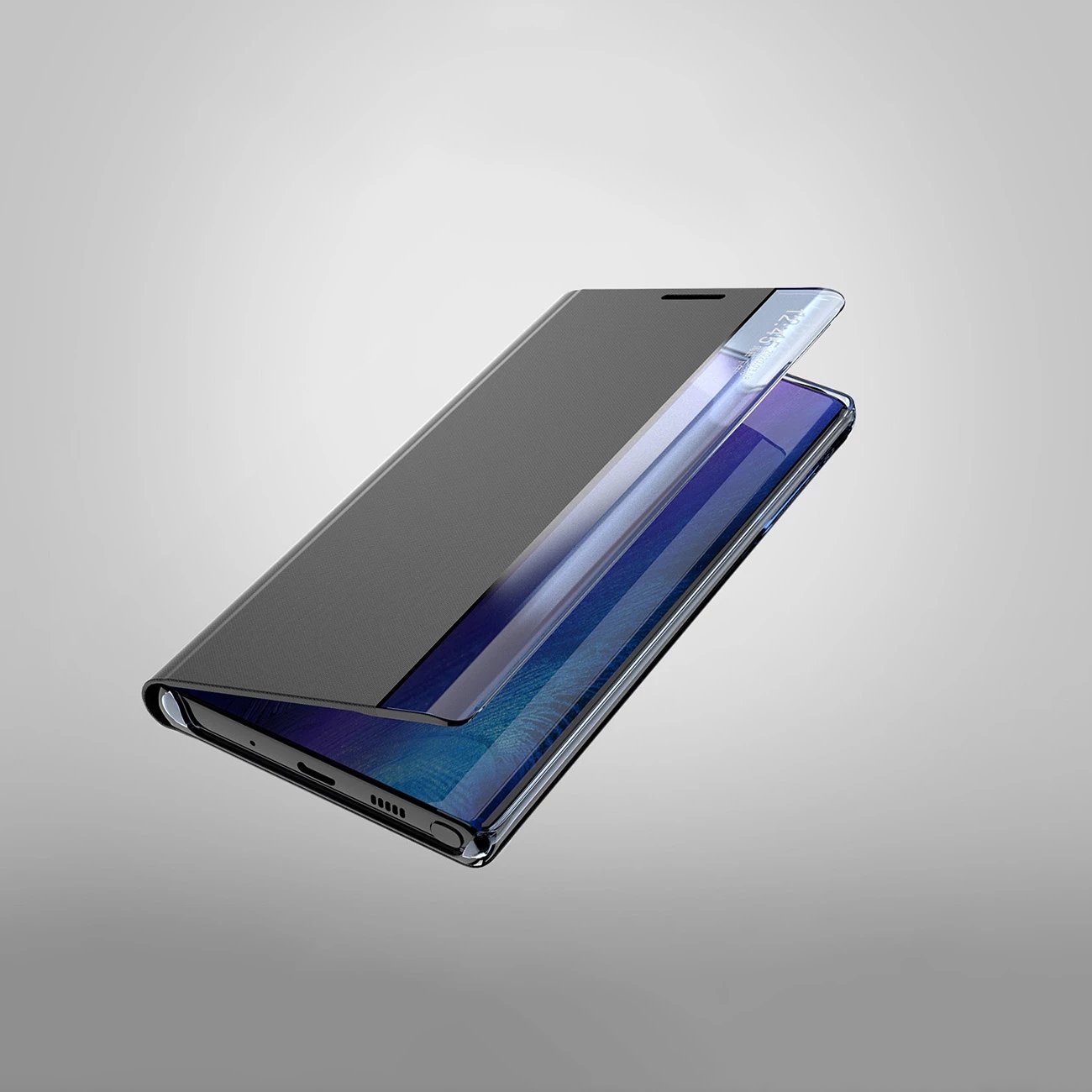 Mbështjellës Hurtel New Sleep Case për Samsung Galaxy A24 4G, me kapak dhe qëndrim, Kaltër
