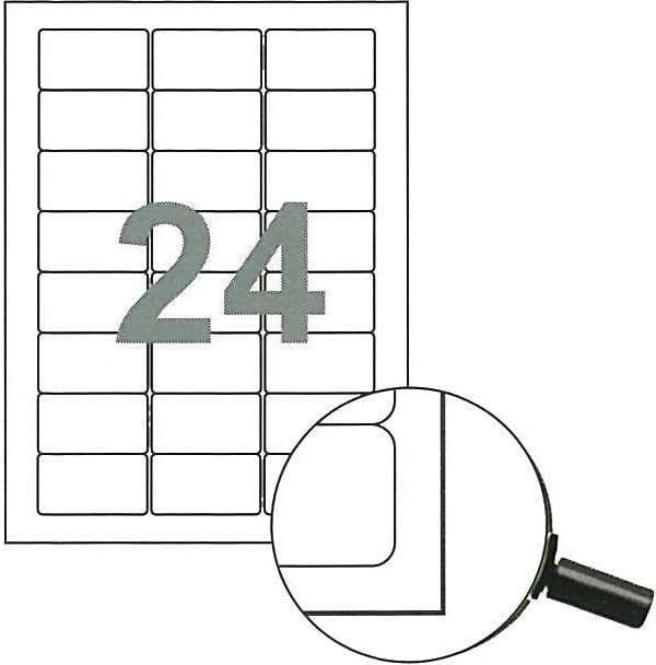 Etiketa vetëngjitëse NEXT 64x34mm 24/copë 100 fletë A4, të bardha