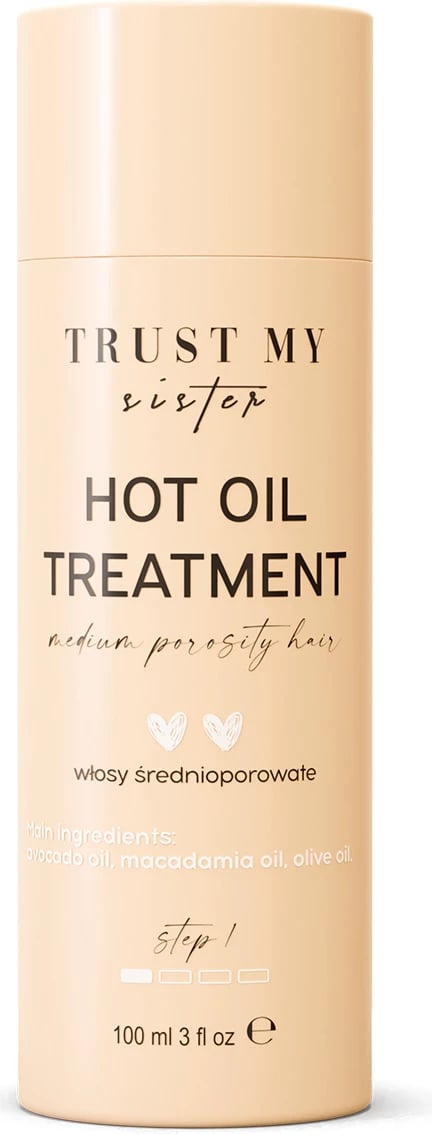 Vaj për flokë për femra Trust My Sister Hot Oil Treatment për porozitet mesatar, 100ml