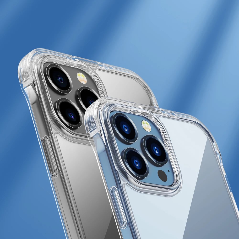 Mbështjellës Joyroom Defender Series JR-BP954 për iPhone 13, transparent, me qëndrim