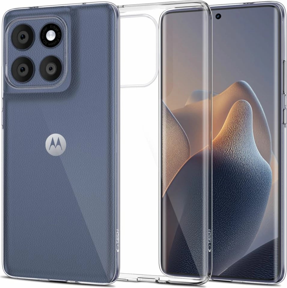 Mbështjellës Tech-Protect FlexAir për Motorola Edge 60 Fusion, Transparent