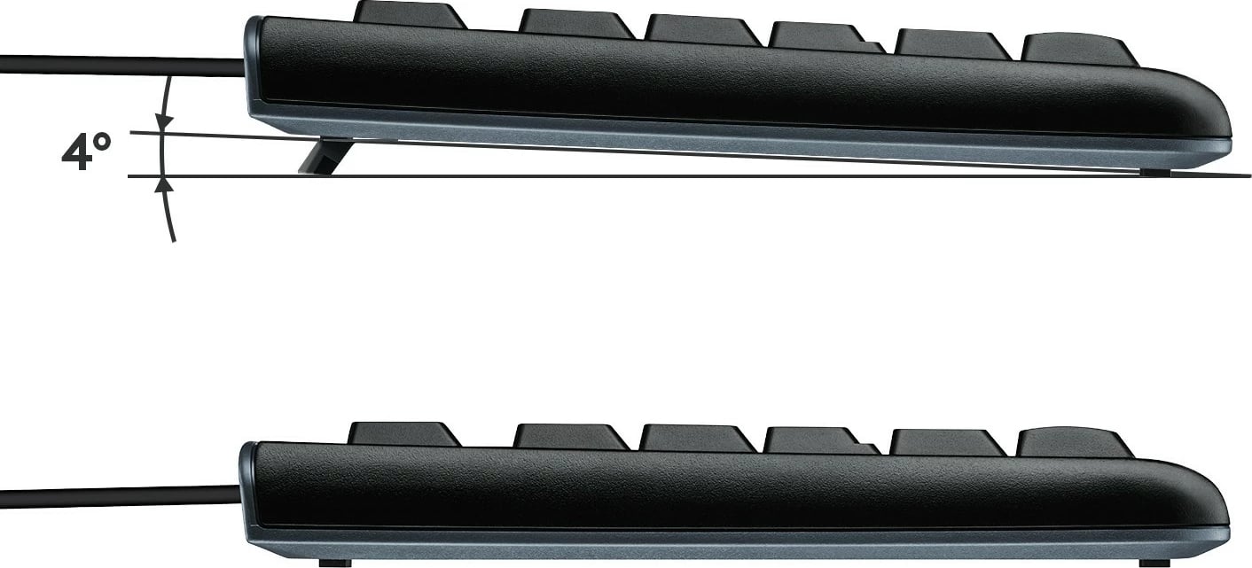 Tastierë Logitech K120, full-size, me kabllo, USB, AZERTY, e zezë Tastierë Logitech K120, full-size, me kabllo, USB, AZERTY, e zezë