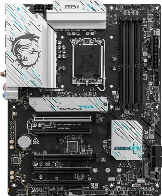 Pllakë amë MSI B760 GAMING PLUS WIFI DDR4, ATX, LGA1700, Wi-Fi 6E, e zezë