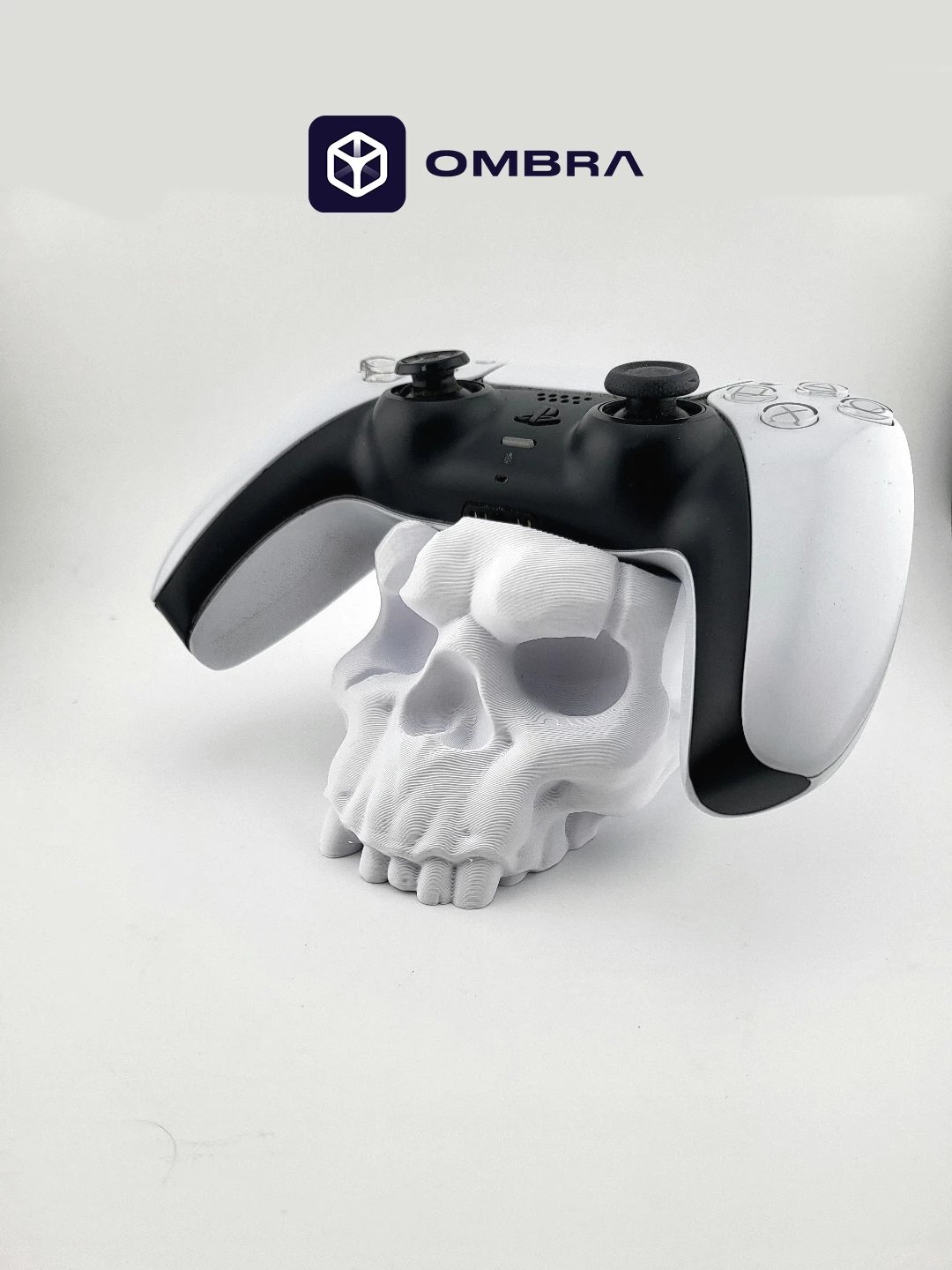 PS5 Controller Skull Stand, e bardhë