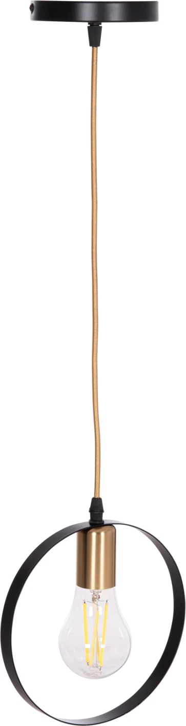 Llambë tavani varëse KRENT, e zezë-ari, FH7425.11, 20x4x125cm Llambë tavani varëse KRENT, e zezë-ari, FH7425.11, 20x4x125cm