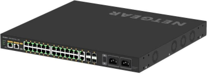 Switch, Netgear, GSM4230UP-100EUS, 24 porta 1Gbps, e zezë