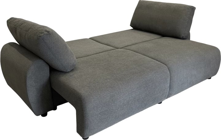 Krevat-kanaqe Hungie, material poliestër, ngjyrë gri, 250x92x89cm