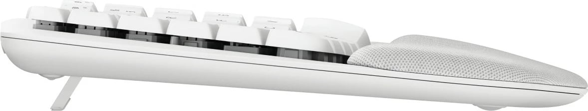 Tastierë Logitech Wave Keys për Mac, Full-size, Wireless, Bluetooth, Membranë, QWERTZ, Bardhë